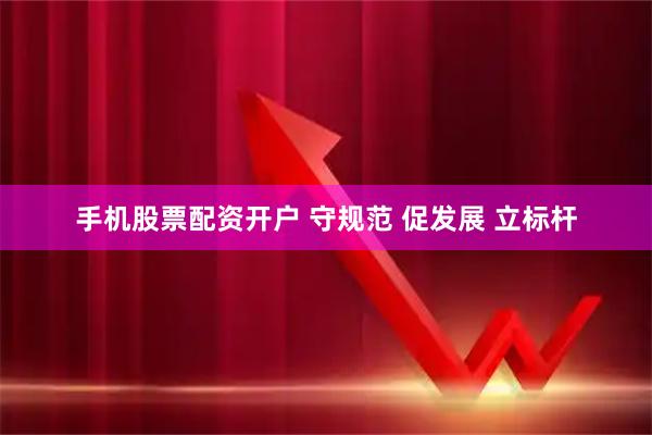 手机股票配资开户 守规范 促发展 立标杆